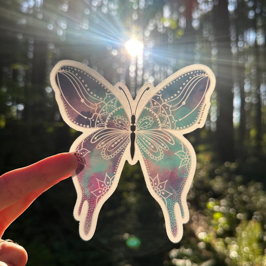 Watercolour Butterfly Sticker