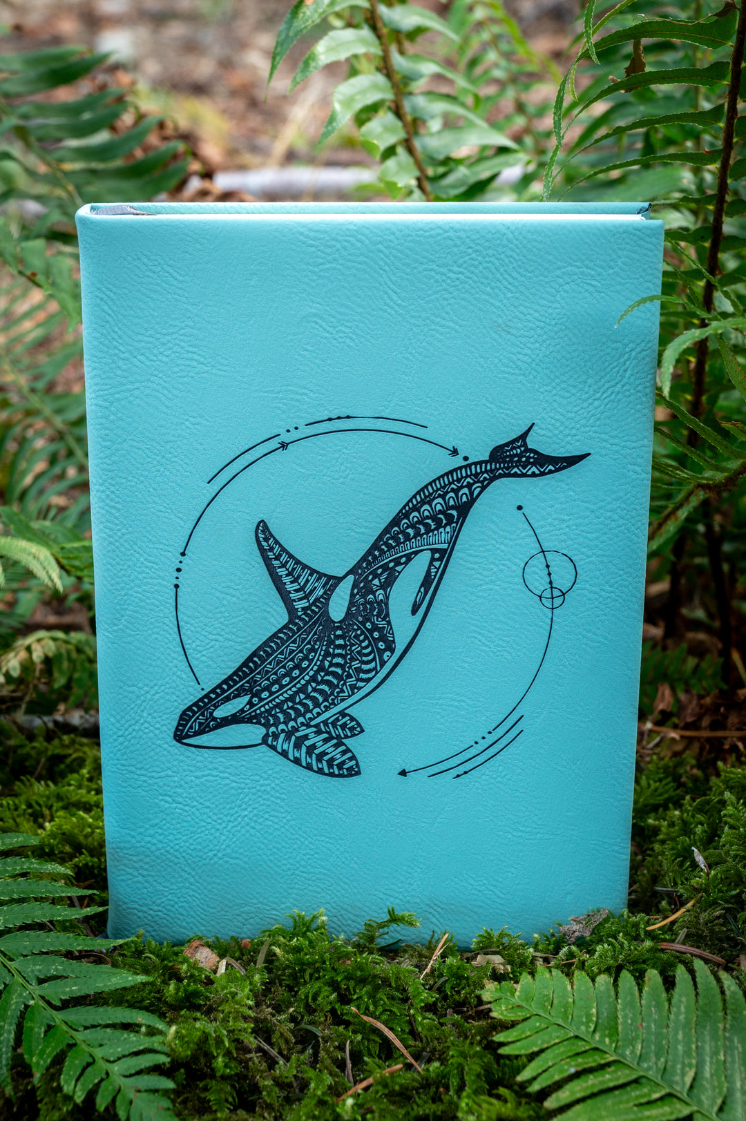 Engraved Orca Blue Journal