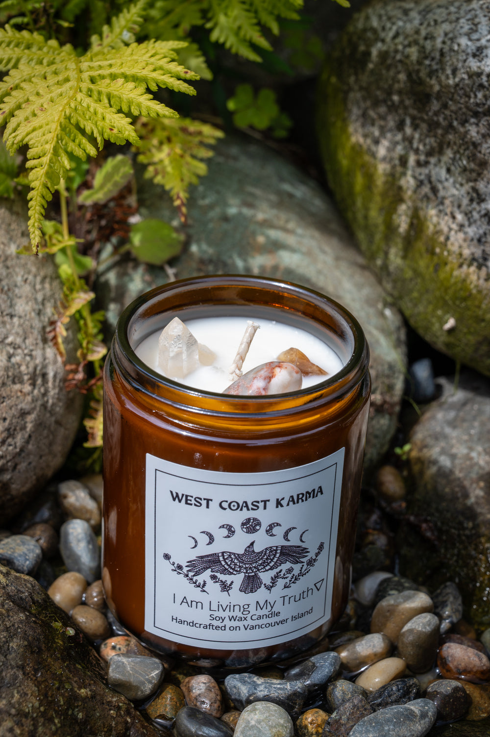 Pina Colada "I Am Living My Truth"  Affirmation Candle