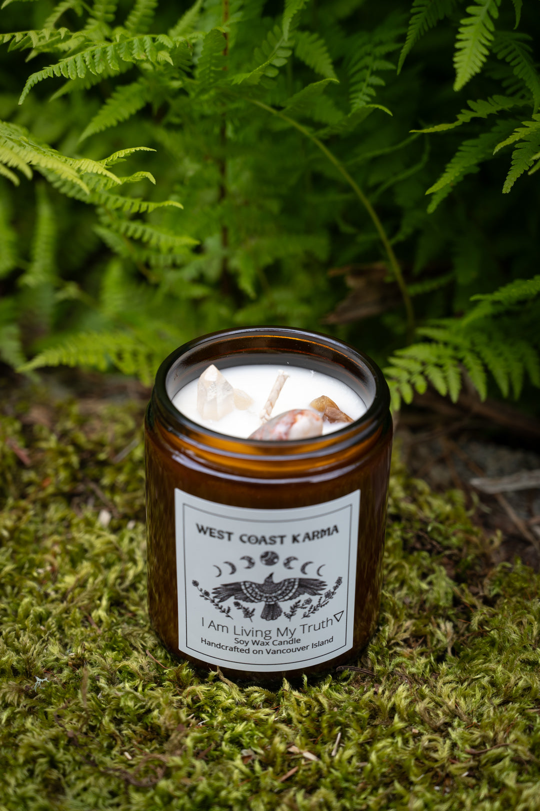 Pina Colada "I Am Living My Truth"  Affirmation Candle