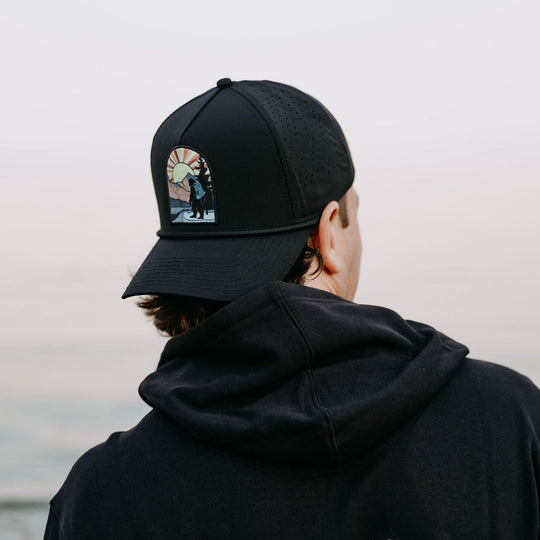 Hiking Sasquatch Performance Hat- Black