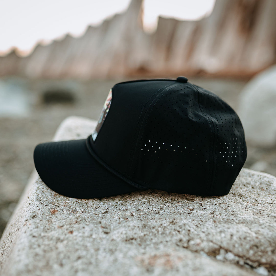 Hiking Sasquatch Performance Hat- Black