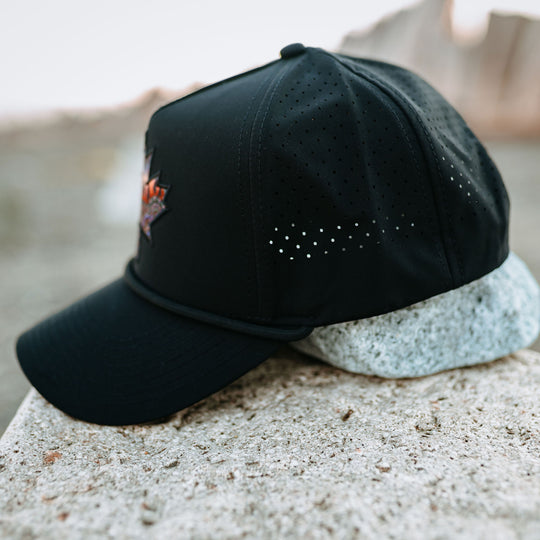 Maple Leaf Performance Hat- Black