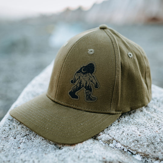 Nature Sasquatch Classic Flex Hat- Olive