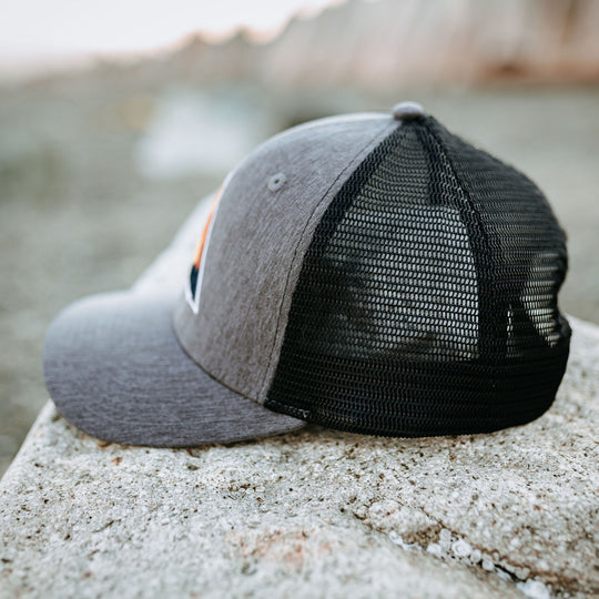 Sunset Eagle VI Trucker Hat- Charcoal/Black