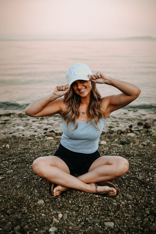 BC Unstructured Baseball Hat- Natural
