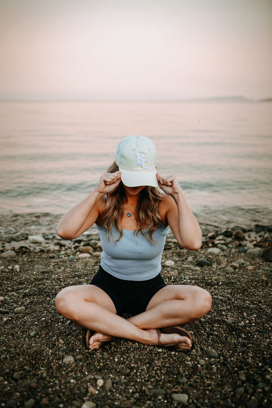 BC Unstructured Baseball Hat- Natural
