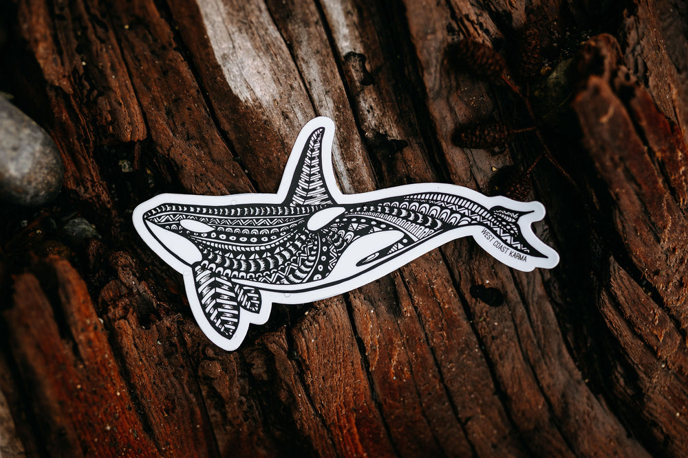 Orca Whale Vinyl Sticker