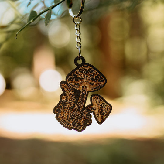 Mushroom Keychain