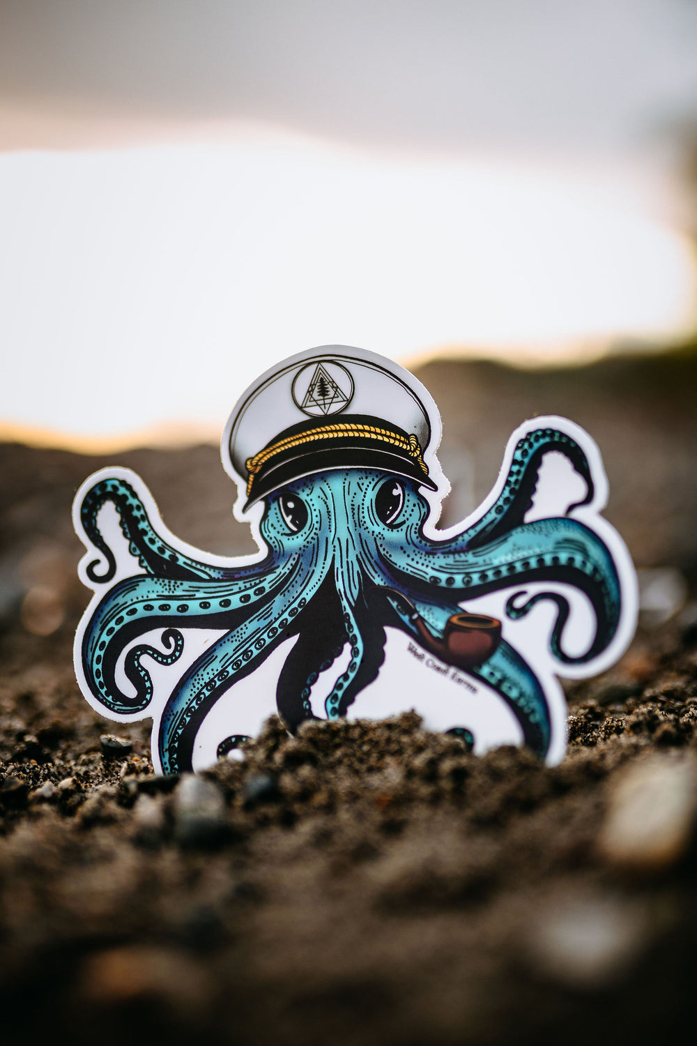 Captain Octo Colourful Sticker