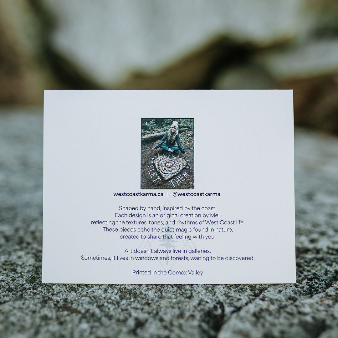 Crescent Moon Art Note Card