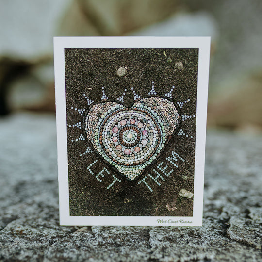 "Let Them" Heart Art Note Card