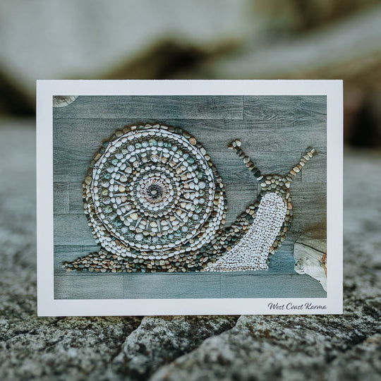 Snail Art Note Card