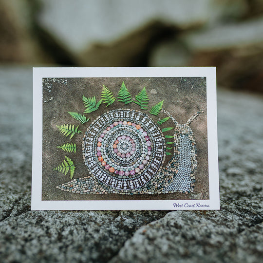 Forest Snail Art Note Card