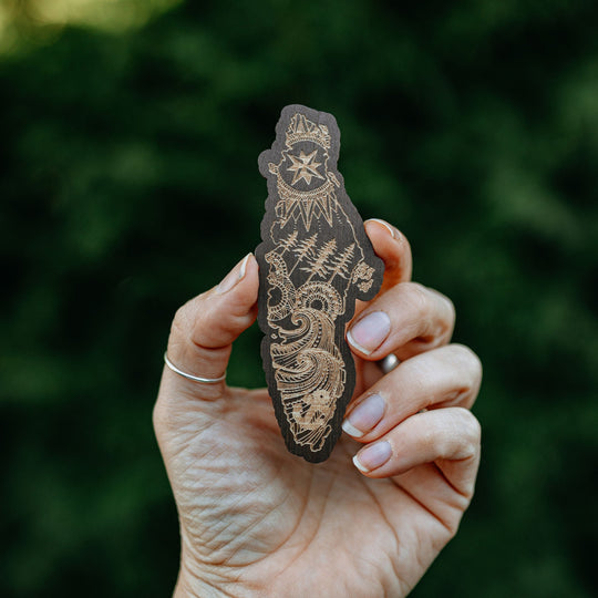 Vancouver Island Wooden Magnet