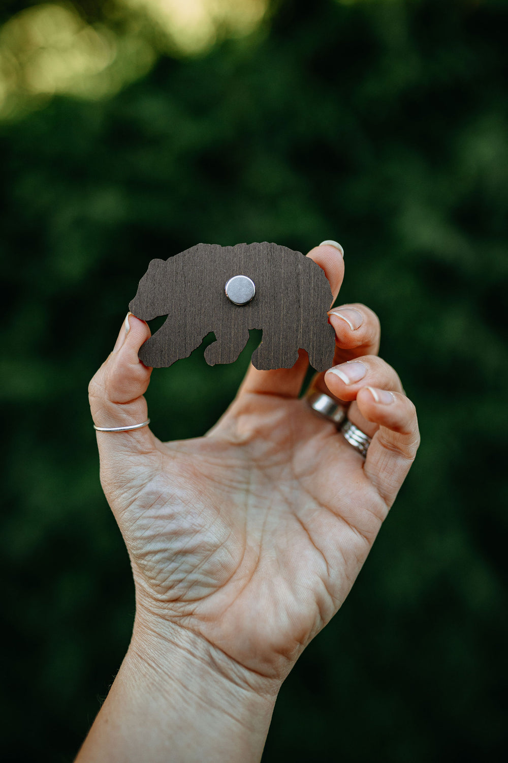 Nature Bear Wooden Magnet