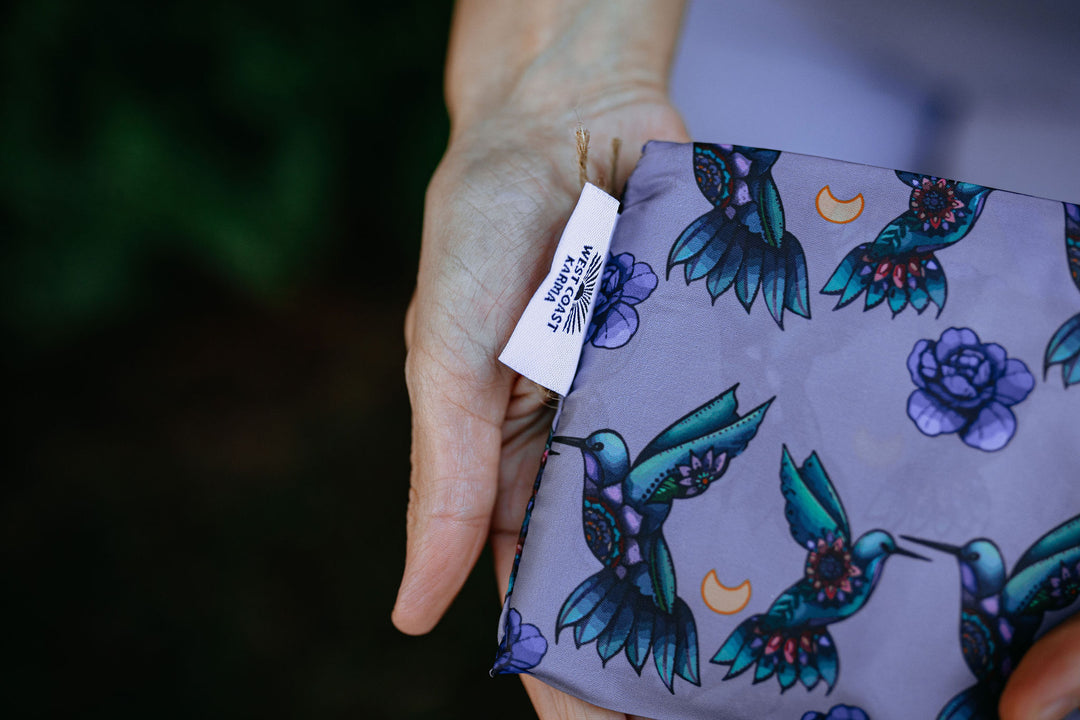 Mandala Flower Hummingbird Foldable Shopping Bag