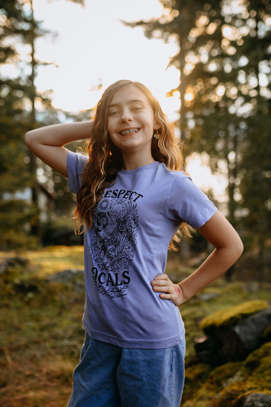 Forest Locals Kids Tee Lavender