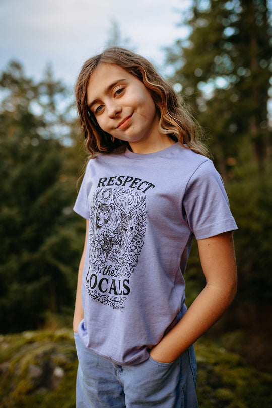 Forest Locals Kids Tee Lavender