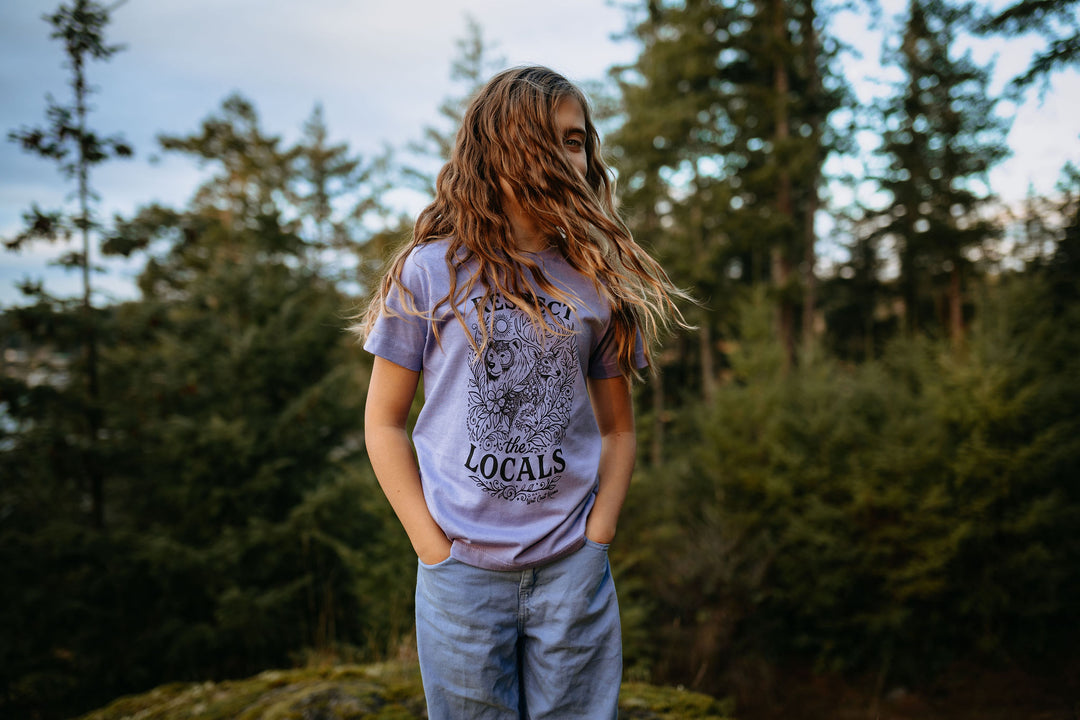 Forest Locals Kids Tee Lavender