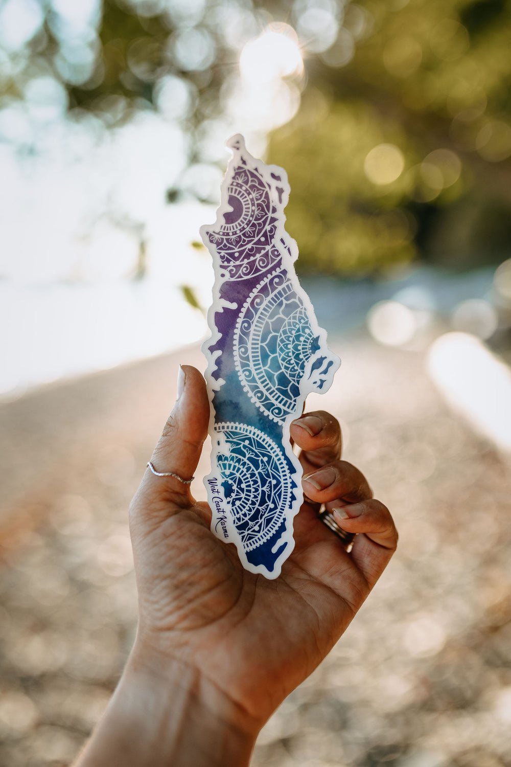 Watercolour Mandala Vancouver Island Sticker