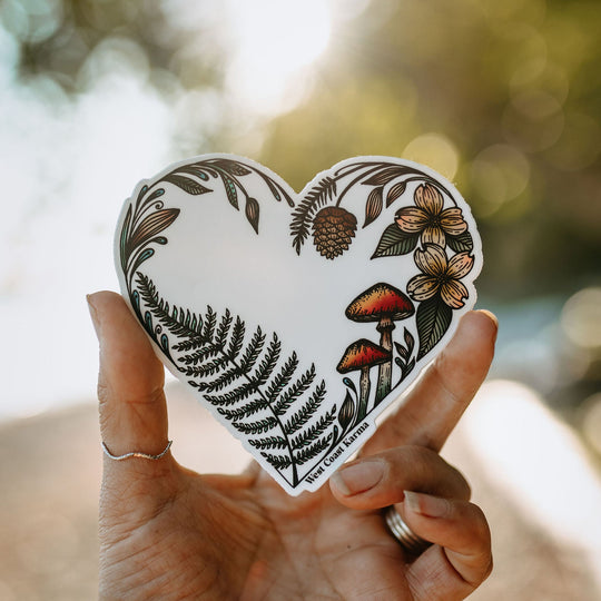 Colourful Heart Creation Vinyl Sticker