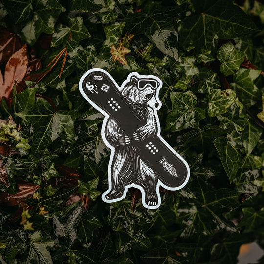Shredding Bear Sticker