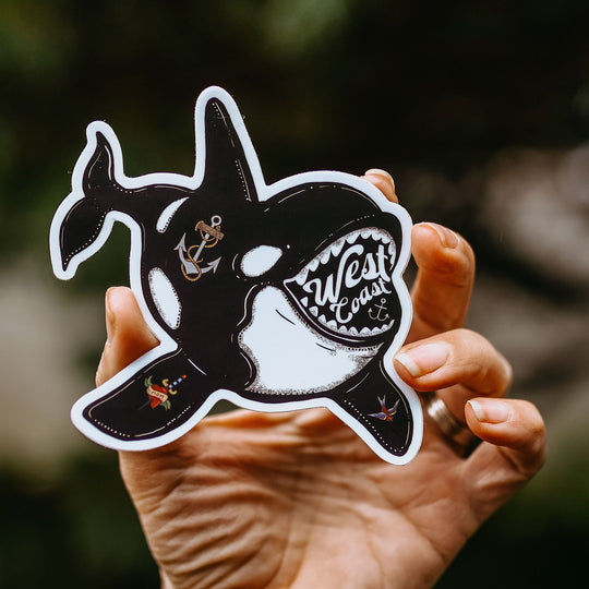 Bad A$$ Orca Sticker