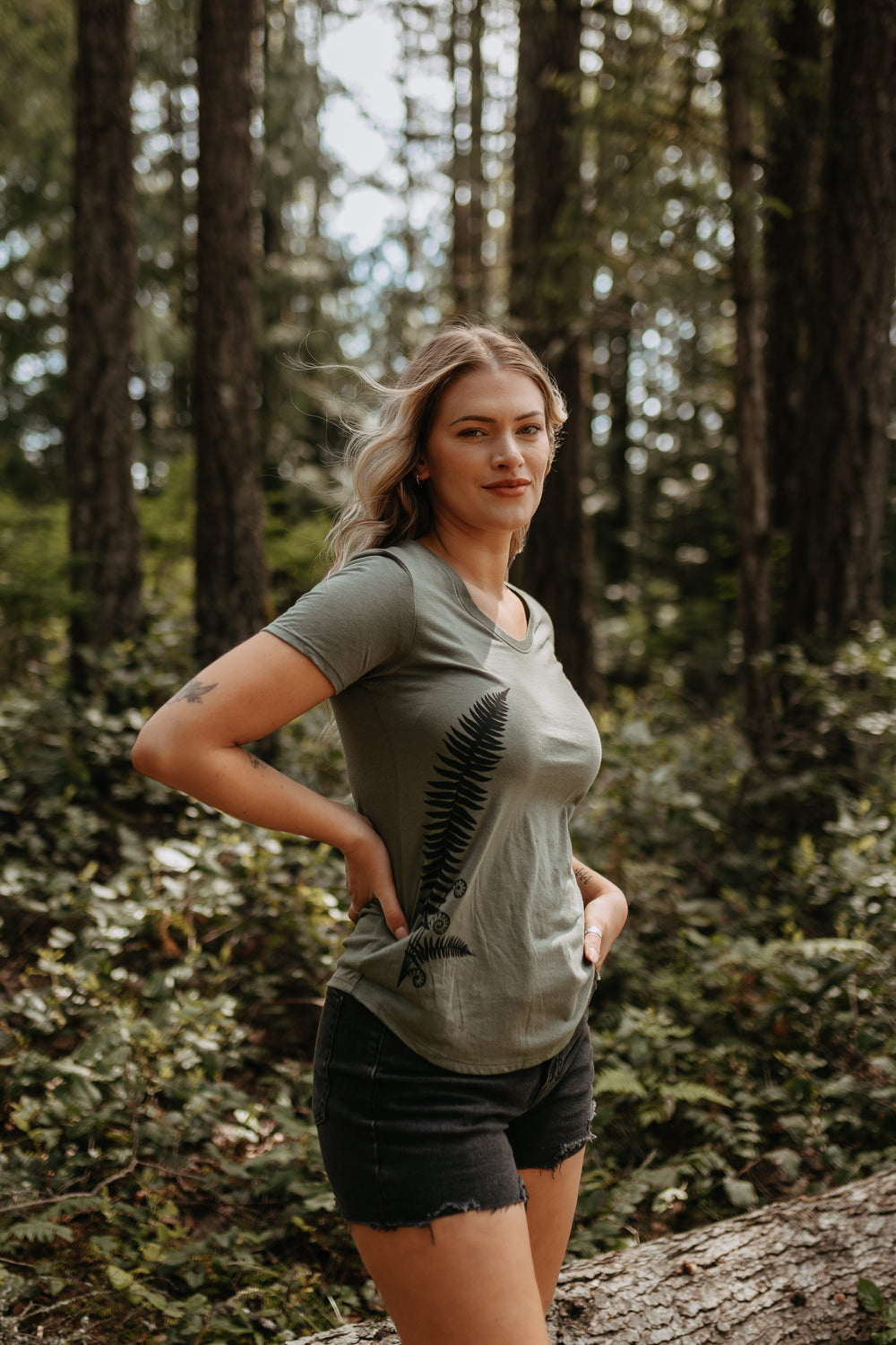 Sword Fern Bamboo/Organic Cotton Tee *Made in Canada*