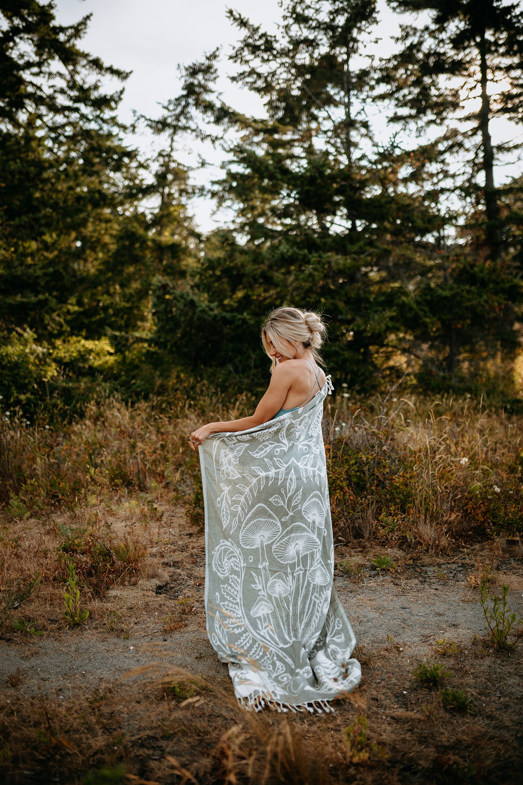 Sage Cottage Mushroom 100% Cotton Turkish Towel