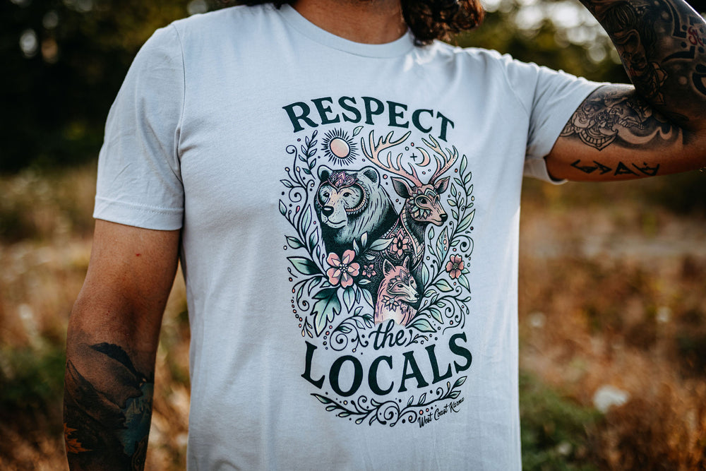 Forest Locals Tee in Solid Athletic Grey