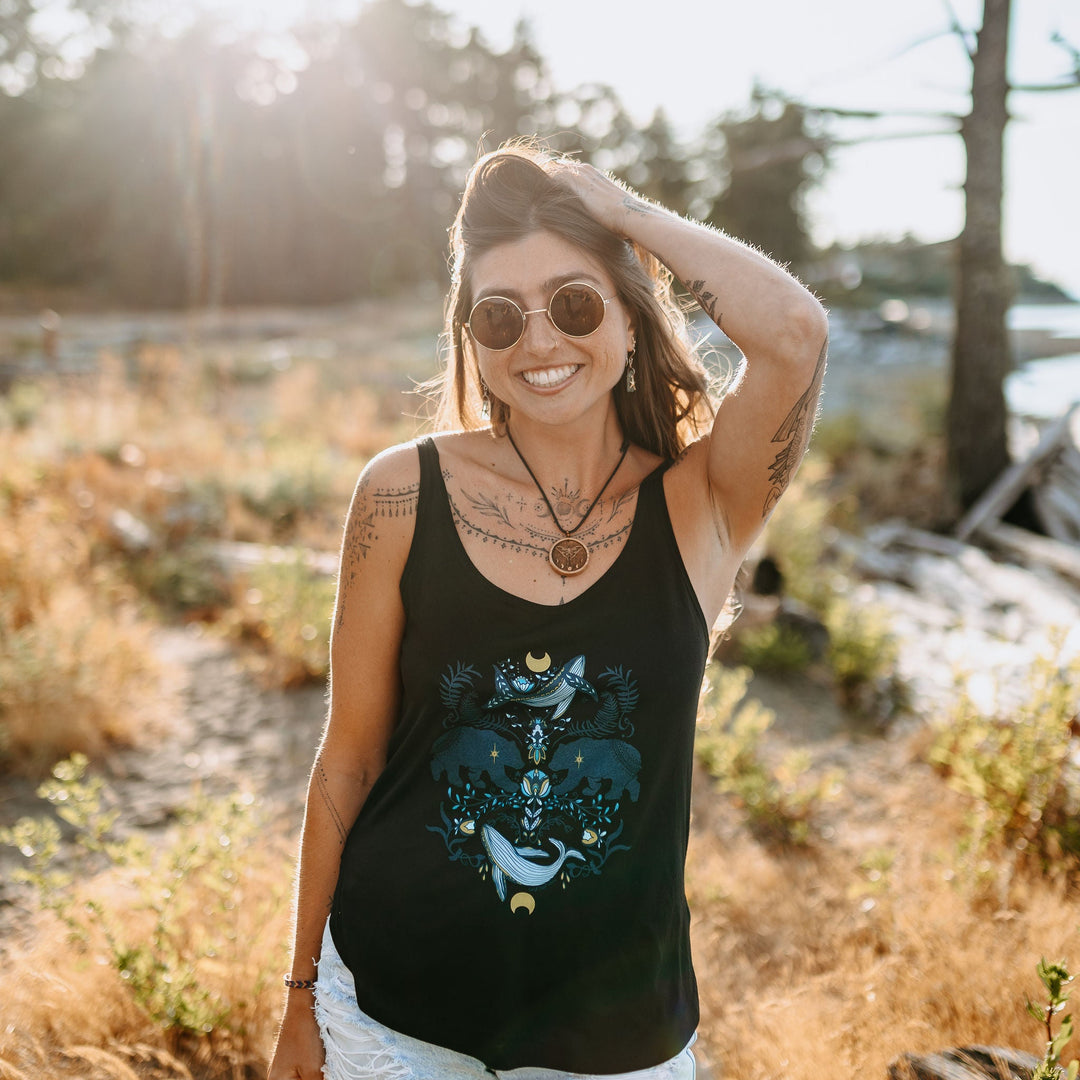 Cottage Bear Festival Tank in Black