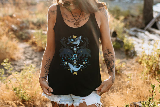 Cottage Bear Festival Tank in Black