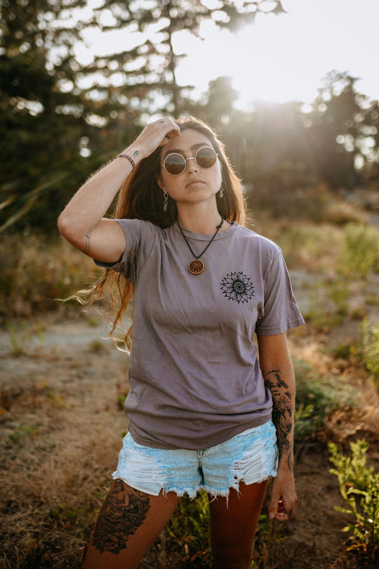 Sunflower Unisex Vintage Tee in Zinc