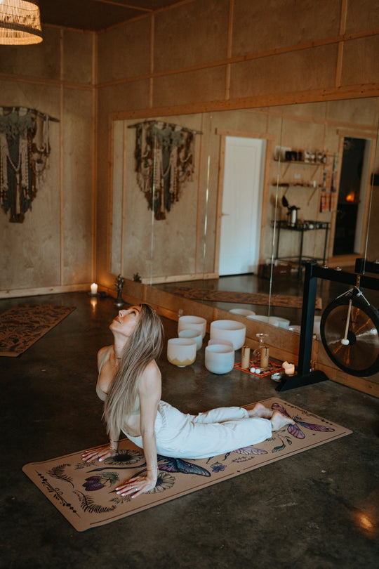 Eco Cork Flying Fauna Yoga Mat 5mm