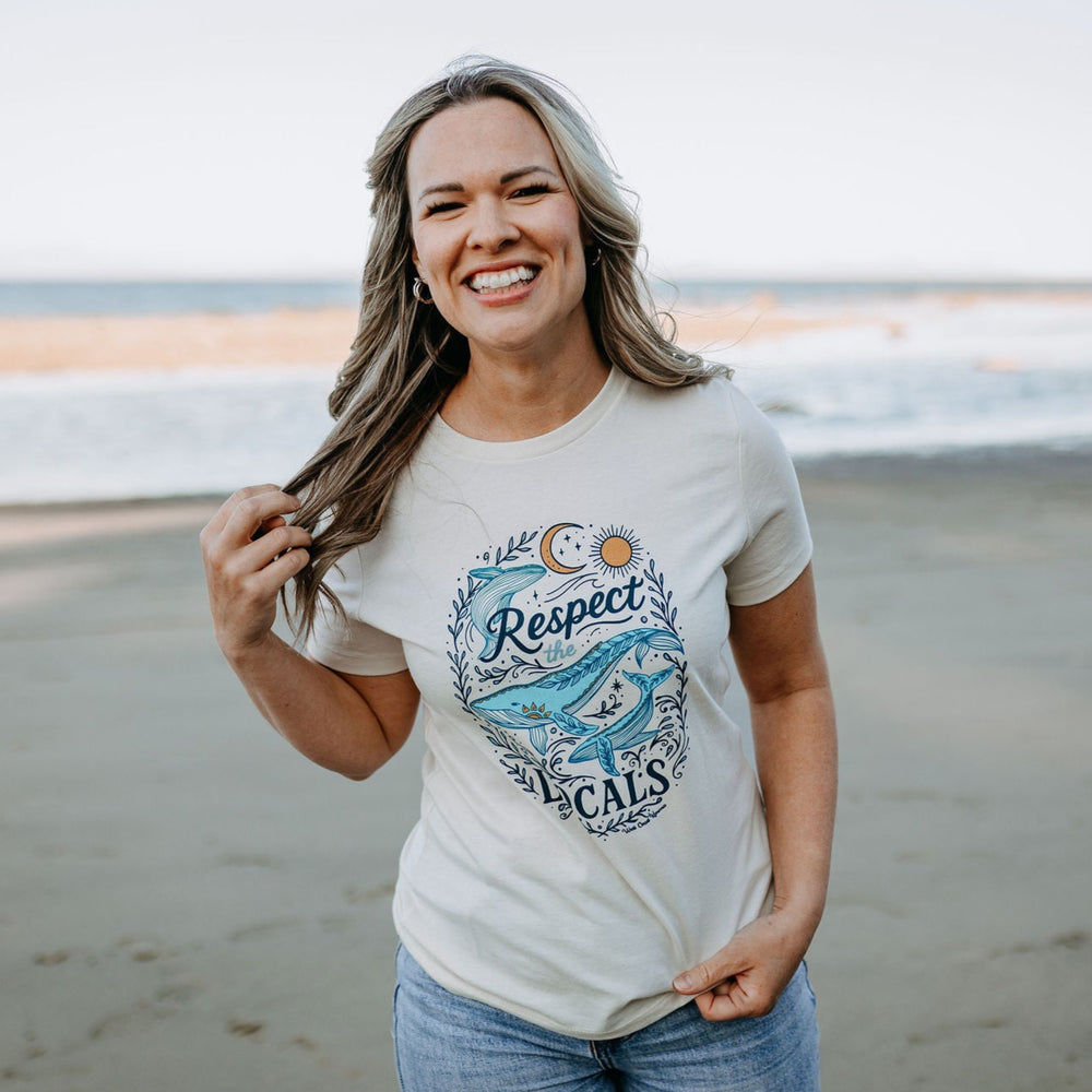 Respect The Locals Relaxed Tee in Natural