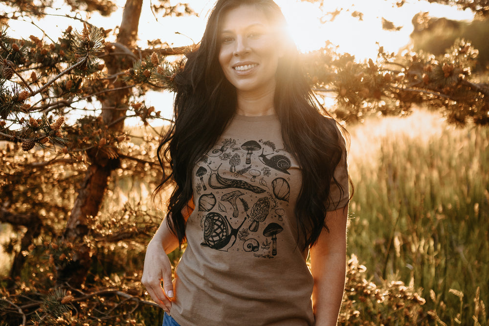 Forest Floor Relaxed Tee in Vintage Brown