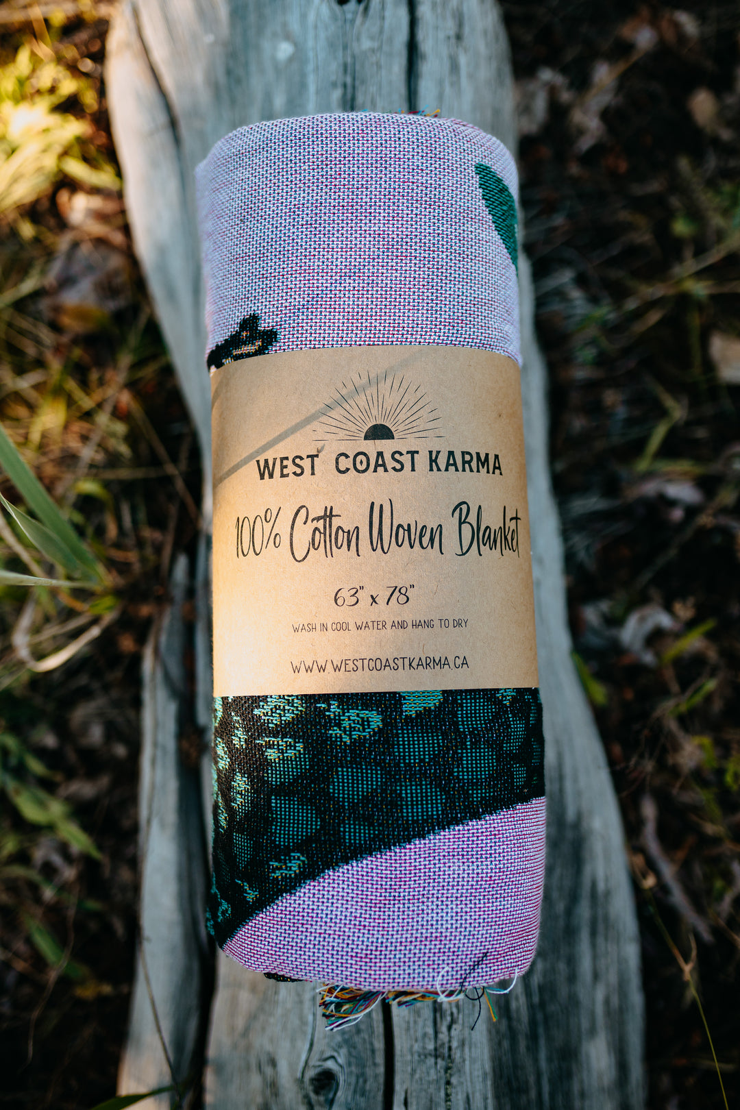 Coastal Mermaid 100% Cotton Woven Blanket