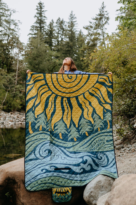 Wild West Coast Adventure Blanket