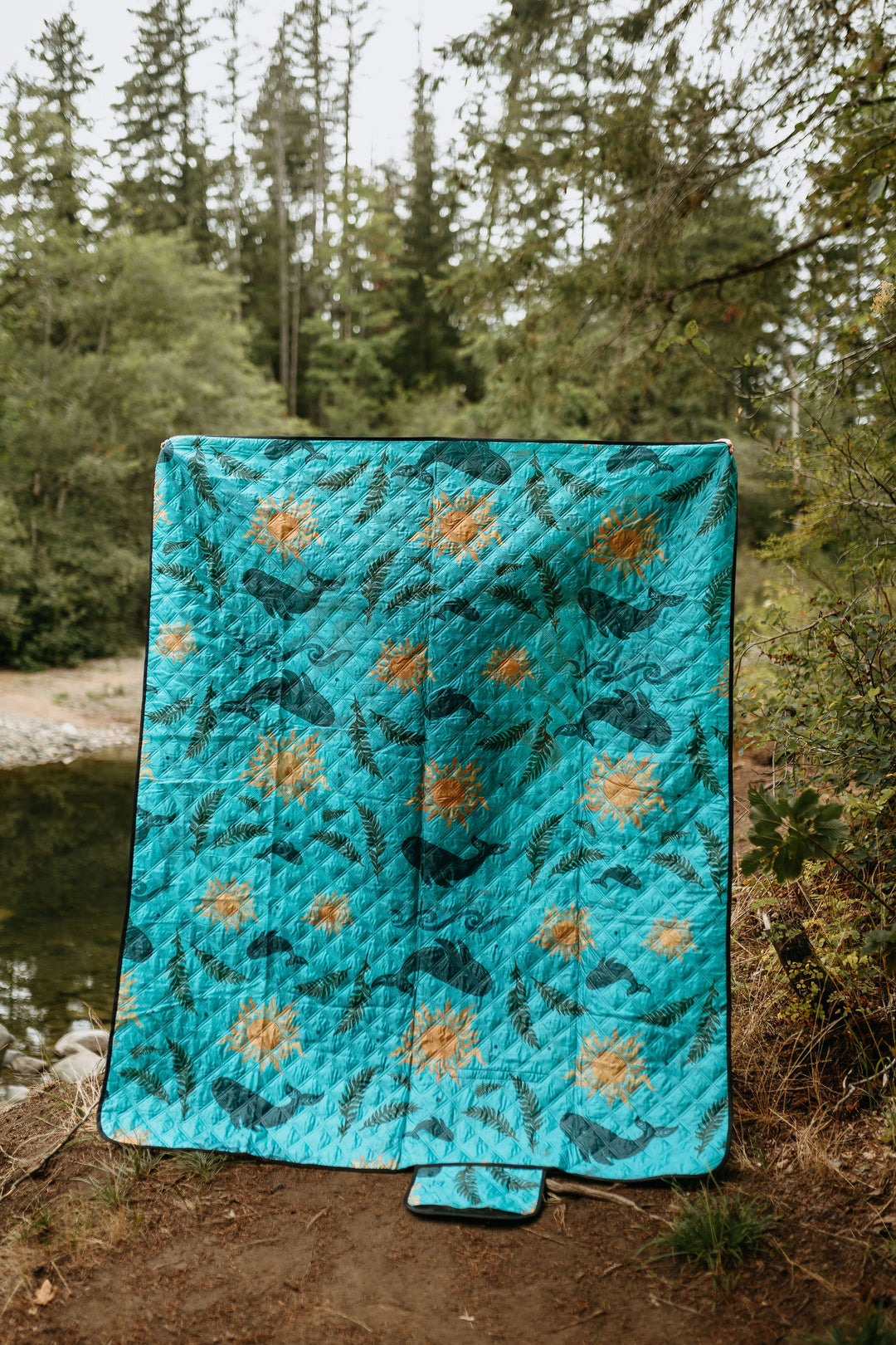Tidal Sun & Whale Adventure Blanket