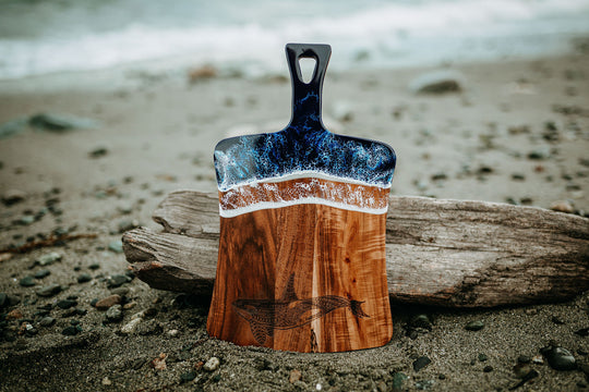 Acacia Wood & Resin Charcuterie Board - Orca