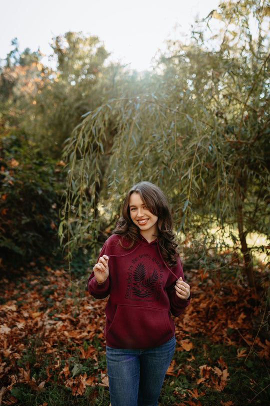 Trees & Seas Hoodie - Burgundy