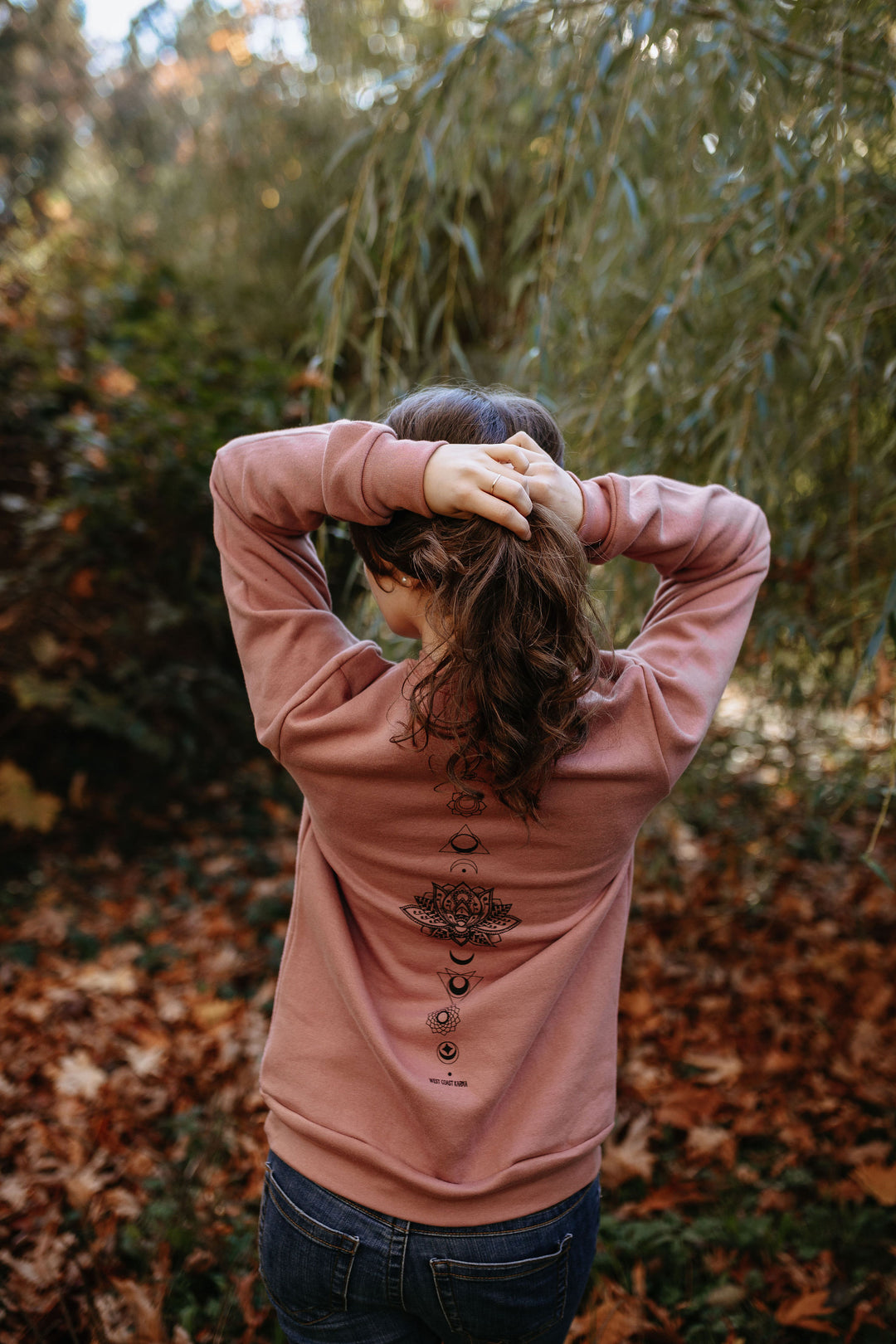 Lotus Chakra Sweatshirt *Made in Canada* in Dusty Rose