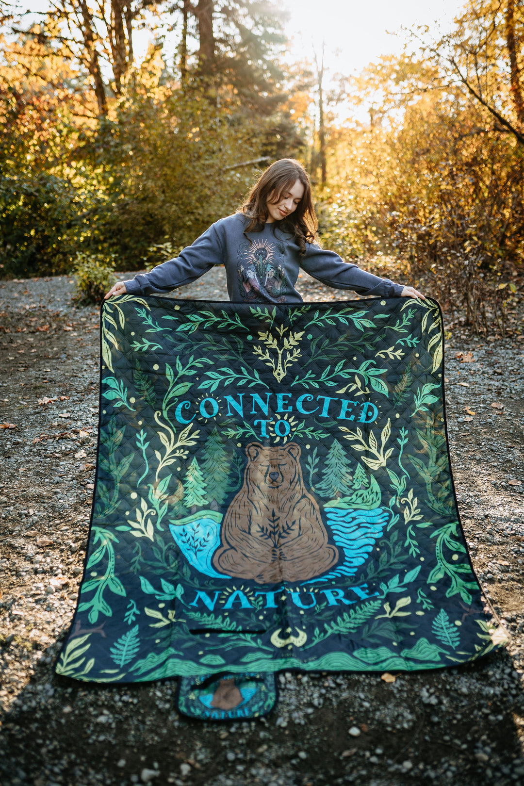 Connected To Nautre Adventure Blanket