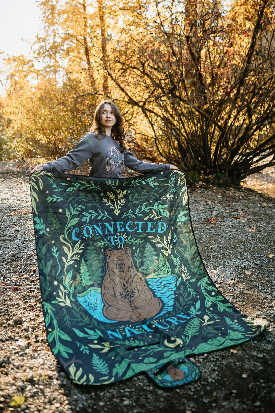 Connected To Nautre Adventure Blanket