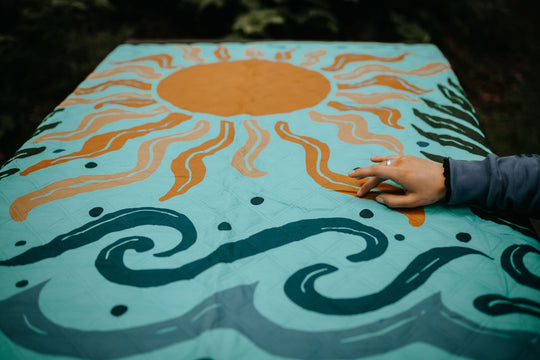 Tidal Sun & Whale Adventure Blanket