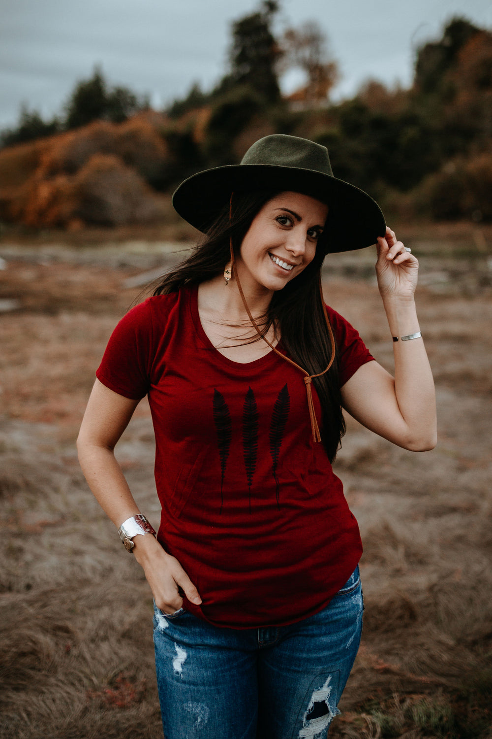 Three Ferns Bamboo/Organic Cotton Tee *Made in Canada*