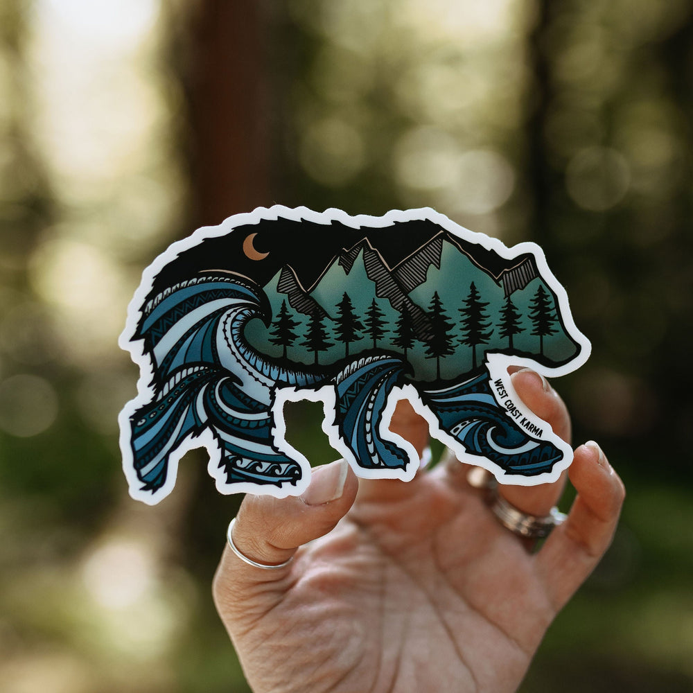 Nature Bear Vinyl Sticker