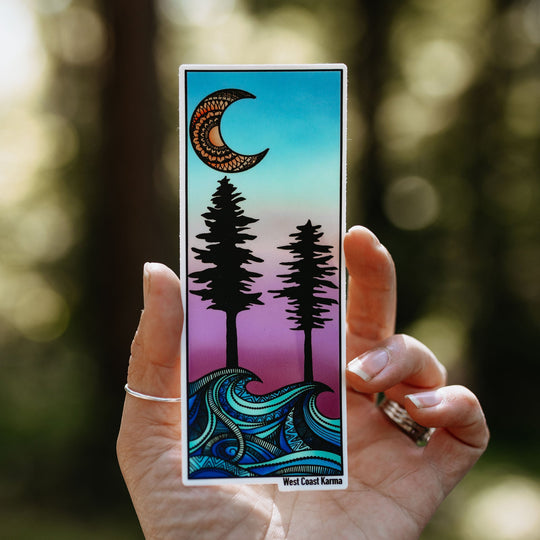 Sunset Waves Sticker