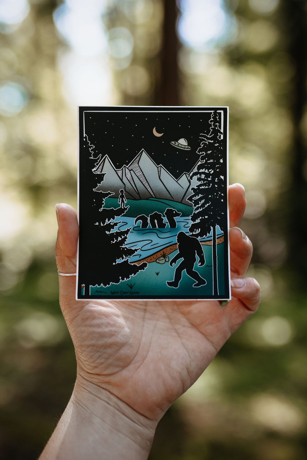 Multi Cryptids Sticker Colour